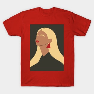 Minimalistic Woman Portrait T-Shirt